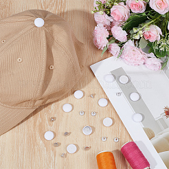 12 шт. железных пуговиц с хлопковой обивкой&nbsp;BUTT-BC0001-17B