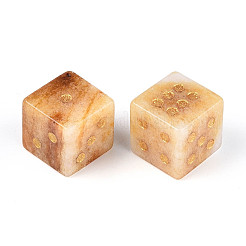 Резные кубики из натурального желтого нефрита T144-07H