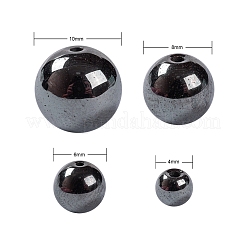 340 pz 4 dimensioni fili di perline di ematite sintetica non magnetica&nbsp;G-LS0001-16