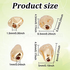 20 шт. 2 стиля латунные распорные бусины для стоек&nbsp;KK-GO0001-37