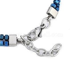 Браслеты из синтетического немагнитного гематита из бисера BJEW-S156-04P-C