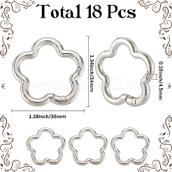 18 шт. Кольца пружинные затворные из сплава&nbsp;FIND-SC0019-02B