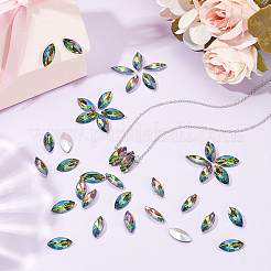 Стеклянные кабошоны со стразами RGLA-FG0001-25A