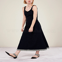 2 ярд пластиковой бисерной марлевой кружевной отделки&nbsp;OCOR-LP0002-28A