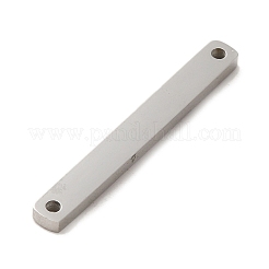 変色しない304ステンレススチールコネクタチャーム  矩形リンク  ステンレス鋼色  25x3x1.4mm  穴：1.2mm&nbsp;STAS-R117-02B-P