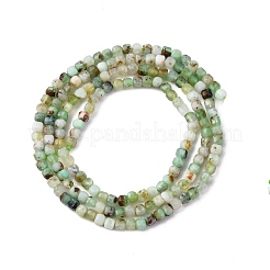 Натуральные хризопразные бисерные пряди G-RM2025-C15-A