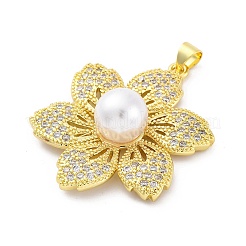 Латунные микро проложить кубического циркония подвески&nbsp;KK-U066-10G