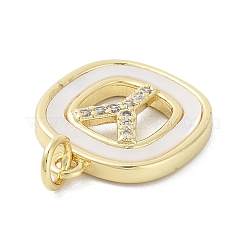 Покрытие стойки латунь микропаве прозрачные подвески из кубического циркония KK-E102-33G-Y