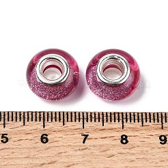 Бусины из смолы европейского стиля с большим отверстием &nbsp;X-OPDL-R118-10B