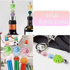 Непрозрачные акриловые бусины с УФ-покрытием OACR-CJC0006-27