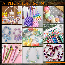 1 набор непрозрачных акриловых бусин MACR-PH0001-51A