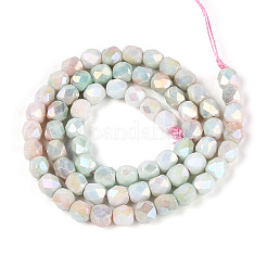 Антикоррозийные гальванические стеклянные бусины&nbsp;GLAA-N057-6mm-06