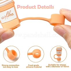 11шт. 11-х цветный силиконовый колпачок для соломинки&nbsp;SIL-CJ0002-84