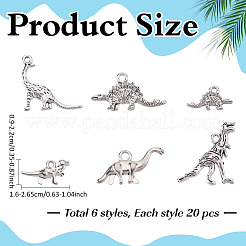 120шт 6 стиля подвески из сплава в тибетском стиле&nbsp;FIND-ME0003-01