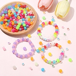 100 шт. Светящиеся акриловые бусины&nbsp;KY-YW0001-88