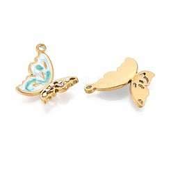 Подвески из эмали в виде бабочки 201 из нержавеющей стали STAS-N109-226G