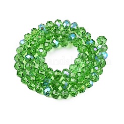 Стеклянные бусины с гальваническим покрытием &nbsp;LS-EGLA-A044-T8mm-L11