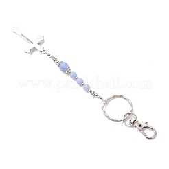 Брелки с подвесками в виде крестиков из драгоценных камней и сплавов&nbsp;KEYC-JKC01449