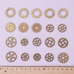20 шт. Металлический сплав стимпанк шестерни шармы соединители зубчатые подвески TIBEP-FS0001-04AB