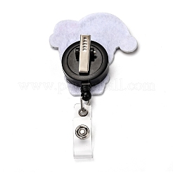 Хэллоуин джокер фетр и пластиковый бейдж катушка&nbsp;AJEW-I053-15