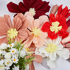 Цветок из гофрированной бумаги&nbsp;DIY-FH0010-23