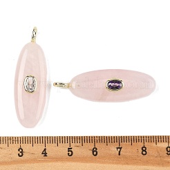 Natürlichen Rosenquarz Anhänger&nbsp;G-D357-02E