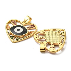 Vrais pendentifs en laiton plaqué 18k or véritable&nbsp;KK-L209-011G-01