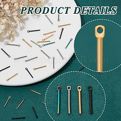 40 шт. 4-цветное ионное покрытие (IP) из нержавеющей стали 304 подвески&nbsp;STAS-UN0060-48