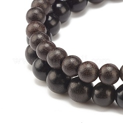 Ensembles de bracelets extensibles en perles de bois et d'œil de tigre&nbsp;BJEW-JB07739