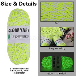 Светящиеся двухцветные полиэфирные нити OCOR-SZ0002-09A