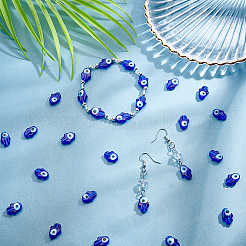 Ручной сглаза бусины бисер нитей LAMP-NB0001-47C