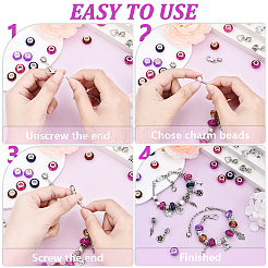 Наборы для самостоятельного изготовления браслетов из сплава и латуни в европейском стиле&nbsp;DIY-YW0010-66