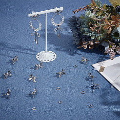 26 шт. фурнитура для сережек в виде банта из латуни&nbsp;DIY-ME0001-09P