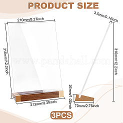 Прямоугольный акриловый настольный держатель карт&nbsp;AJEW-WH0777-017