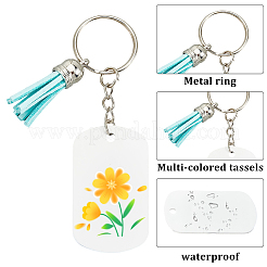 Наборы для изготовления брелока-подвески из алюминия с двусторонней термопередачей своими руками&nbsp;DIY-SP0005-26F