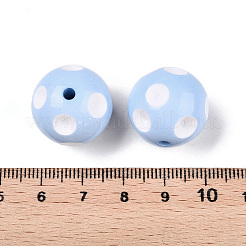 Нежно непрозрачный акрил круглые бусины&nbsp;MACR-R527-20mm-15-1