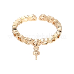 Латунные манжеты в форме сердца с застежкой-колышком&nbsp;LS-KK-A244-02C-G