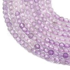 Нити бусин из натурального лавандового аметиста G-Z121-A01-2mm