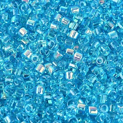 Cuentas de vidrio transparentes de colores fgb&nbsp;SEED-Q040-07A-B05