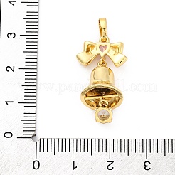 Crémaillère en laiton avec pendentifs en zircone cubique&nbsp;KK-Q010-15G