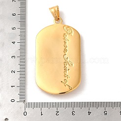 Große Anhänger aus chirurgischem Edelstahl 316l&nbsp;STAS-B059-01G-05
