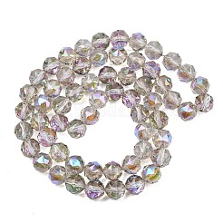 Transparentes perles de verre de galvanoplastie brins&nbsp;EGLA-N002-34C-B11