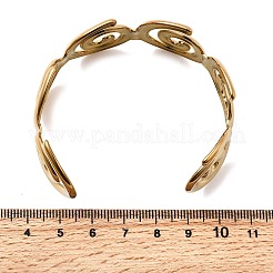 Браслеты-манжеты из нержавеющей стали 304 для женщин BJEW-K237-27G