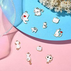 50шт 10 стиля сплава эмалевые подвески&nbsp;ENAM-CJ0004-29