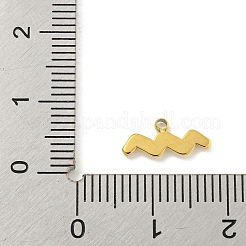 Подвески из нержавеющей стали 304 с покрытием из настоящего золота 18 карат методом вакуумного напыления PVD STAS-L278-002G-11