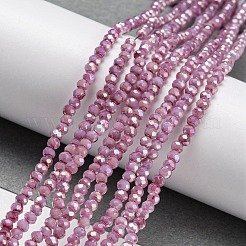 Непрозрачная выпечка окрашенные стеклянные бусы пряди DGLA-F002-03