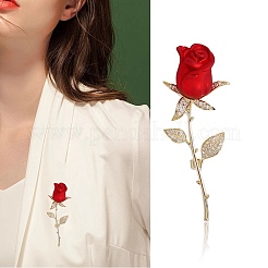 Броши из розового сплава с эмалью DJ-PW-WG7E3FB-01