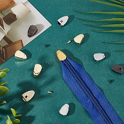 32 комплект наконечников для шнура из цинкового сплава 4 цветов FIND-GF0004-92