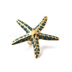 Кольца из нержавеющей стали 304 с эмалью для женщин&nbsp;RJEW-C150-02G