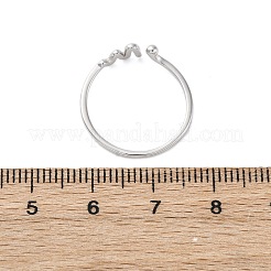 925 кольцо-манжета из стерлингового серебра для женщин RJEW-U046-05P